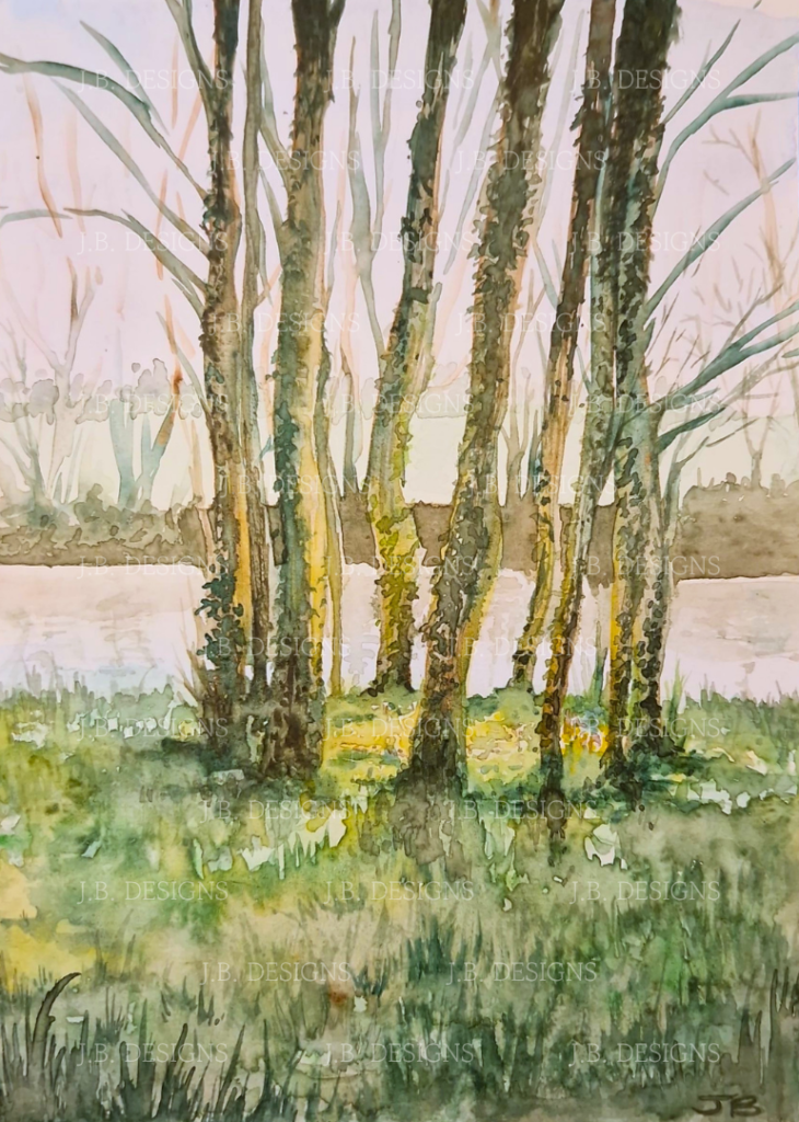 Le cercle peinture à l'aquarelle